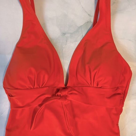 Mami Couture orange one piece swimsuit small (6-8) - Picture 9 of 13